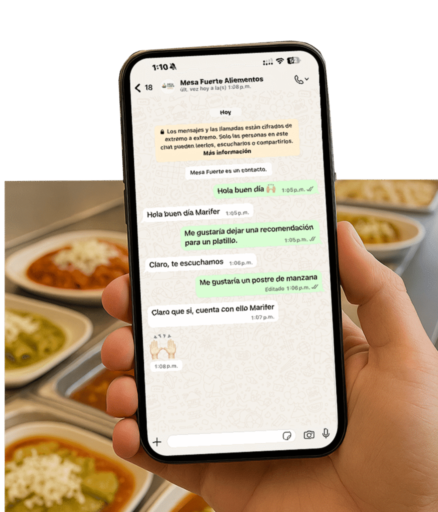 Buzón digital QR para sugerencias de menú del comedor